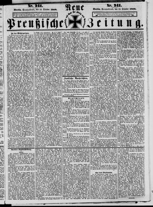 Neue preußische Zeitung vom 13.10.1860