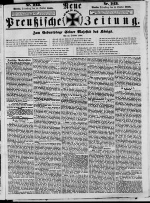 Neue preußische Zeitung vom 16.10.1860