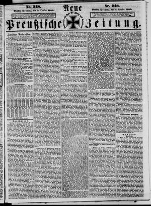 Neue preußische Zeitung vom 21.10.1860