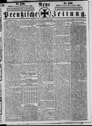 Neue preußische Zeitung vom 23.10.1860