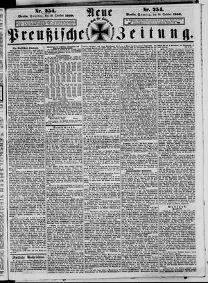 Neue preußische Zeitung vom 28.10.1860