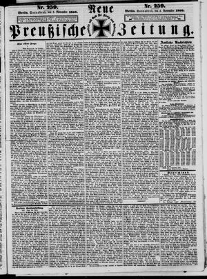 Neue preußische Zeitung vom 03.11.1860