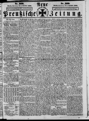 Neue preußische Zeitung vom 04.11.1860