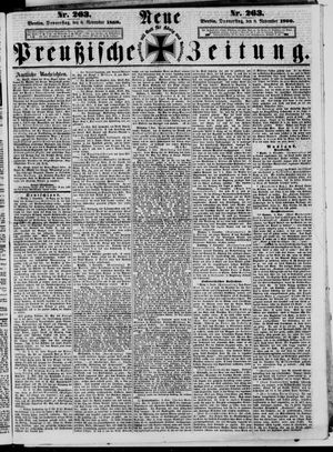 Neue preußische Zeitung vom 08.11.1860