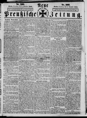 Neue preußische Zeitung vom 13.11.1860