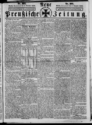 Neue preußische Zeitung vom 17.11.1860