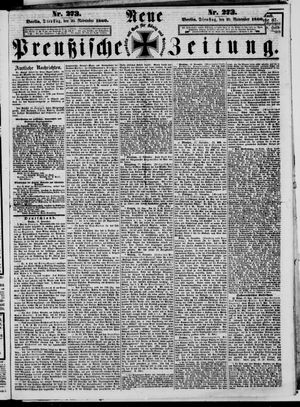 Neue preußische Zeitung vom 20.11.1860