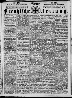 Neue preußische Zeitung vom 25.11.1860