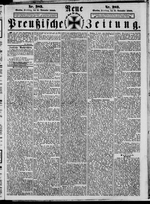 Neue preußische Zeitung vom 30.11.1860