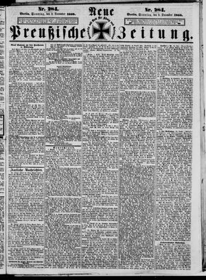 Neue preußische Zeitung vom 02.12.1860