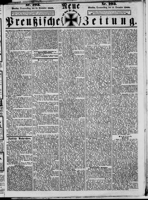 Neue preußische Zeitung vom 13.12.1860