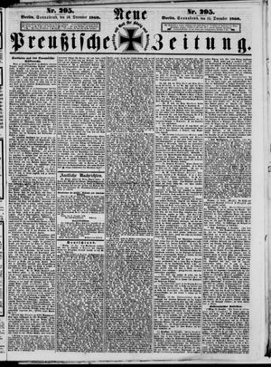 Neue preußische Zeitung vom 15.12.1860