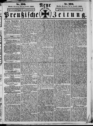 Neue preußische Zeitung on Dec 16, 1860