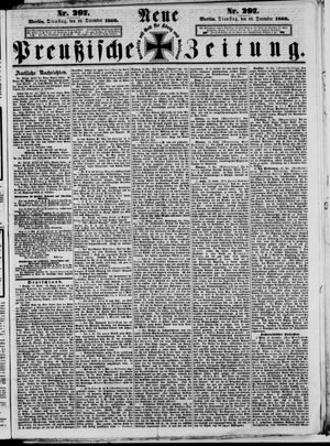 Neue preußische Zeitung vom 18.12.1860
