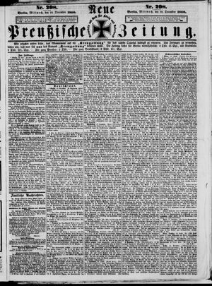 Neue preußische Zeitung vom 19.12.1860