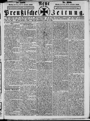 Neue preußische Zeitung on Dec 21, 1860