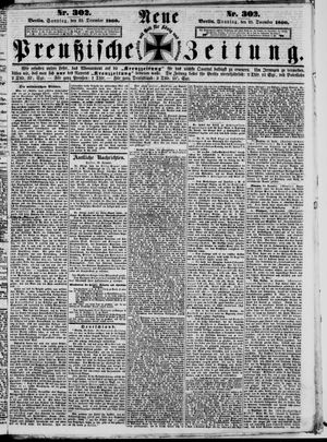 Neue preußische Zeitung vom 23.12.1860