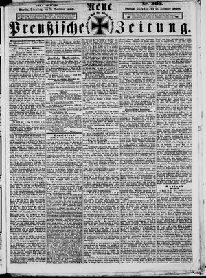 Neue preußische Zeitung vom 25.12.1860