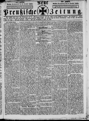 Neue preußische Zeitung vom 29.12.1860