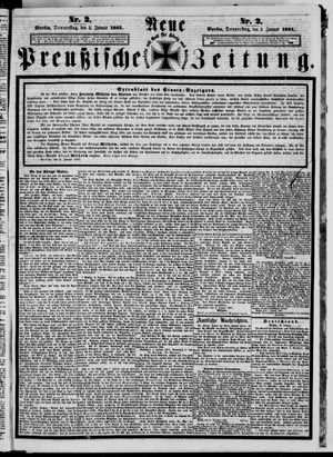Neue preußische Zeitung vom 03.01.1861