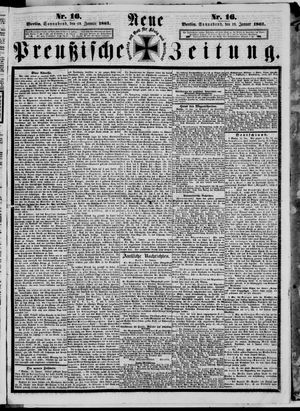 Neue preußische Zeitung vom 19.01.1861