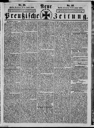 Neue preußische Zeitung vom 20.01.1861
