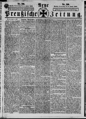 Neue preußische Zeitung on Jan 24, 1861
