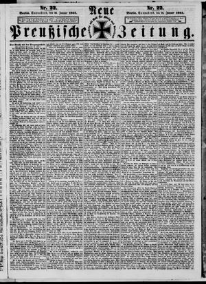 Neue preußische Zeitung vom 26.01.1861