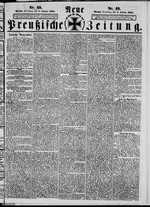 Neue preußische Zeitung vom 19.02.1861