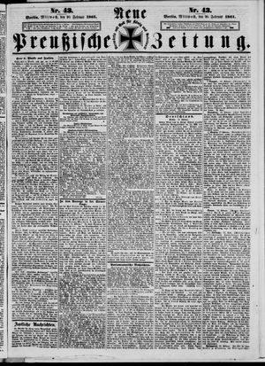 Neue preußische Zeitung vom 20.02.1861