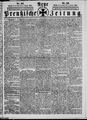 Neue preußische Zeitung vom 21.02.1861