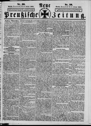 Neue preußische Zeitung vom 23.02.1861