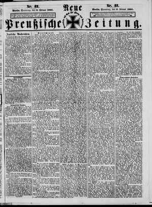 Neue preußische Zeitung vom 24.02.1861