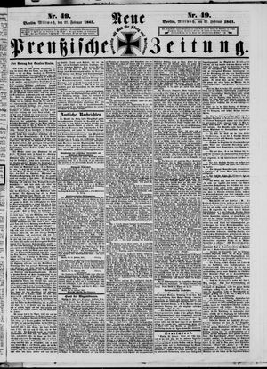 Neue preußische Zeitung vom 27.02.1861
