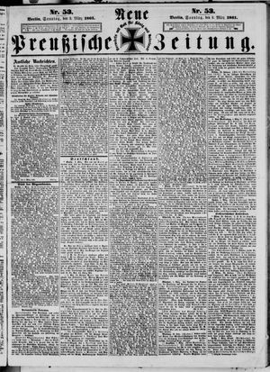 Neue preußische Zeitung vom 03.03.1861