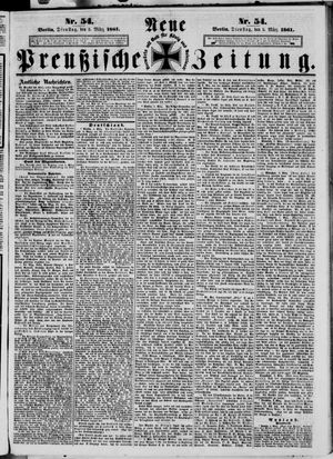 Neue preußische Zeitung vom 05.03.1861