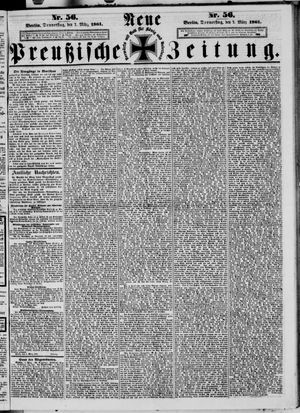 Neue preußische Zeitung vom 07.03.1861