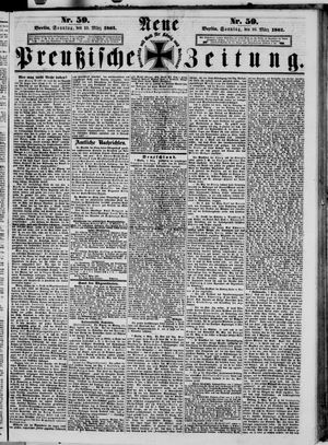 Neue preußische Zeitung vom 10.03.1861
