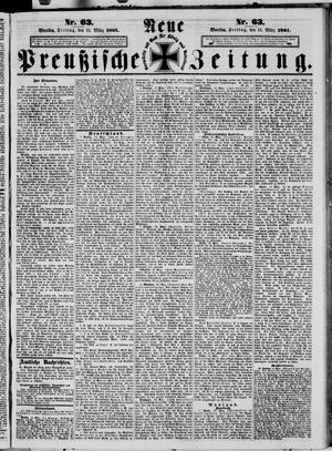 Neue preußische Zeitung vom 15.03.1861