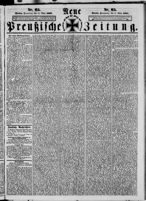 Neue preußische Zeitung vom 17.03.1861