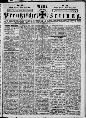 Neue preußische Zeitung vom 24.03.1861