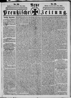 Neue preußische Zeitung vom 26.03.1861