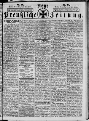Neue preußische Zeitung vom 04.04.1861