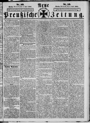 Neue preußische Zeitung vom 10.04.1861