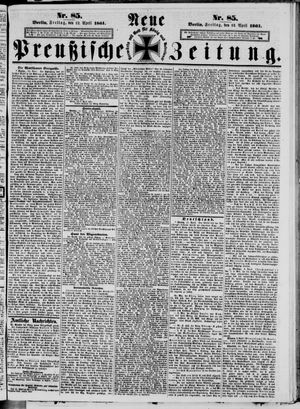 Neue preußische Zeitung vom 12.04.1861