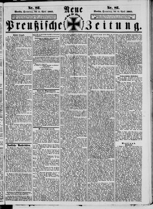 Neue preußische Zeitung vom 14.04.1861