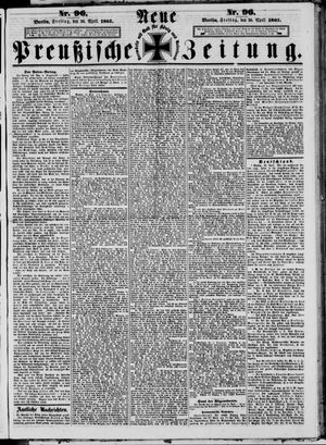 Neue preußische Zeitung vom 26.04.1861
