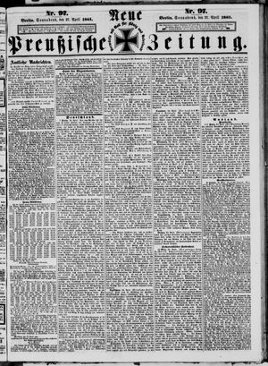 Neue preußische Zeitung vom 27.04.1861