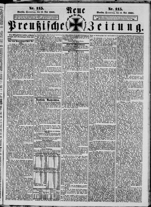 Neue preußische Zeitung vom 19.05.1861