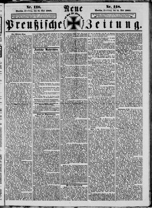 Neue preußische Zeitung vom 24.05.1861